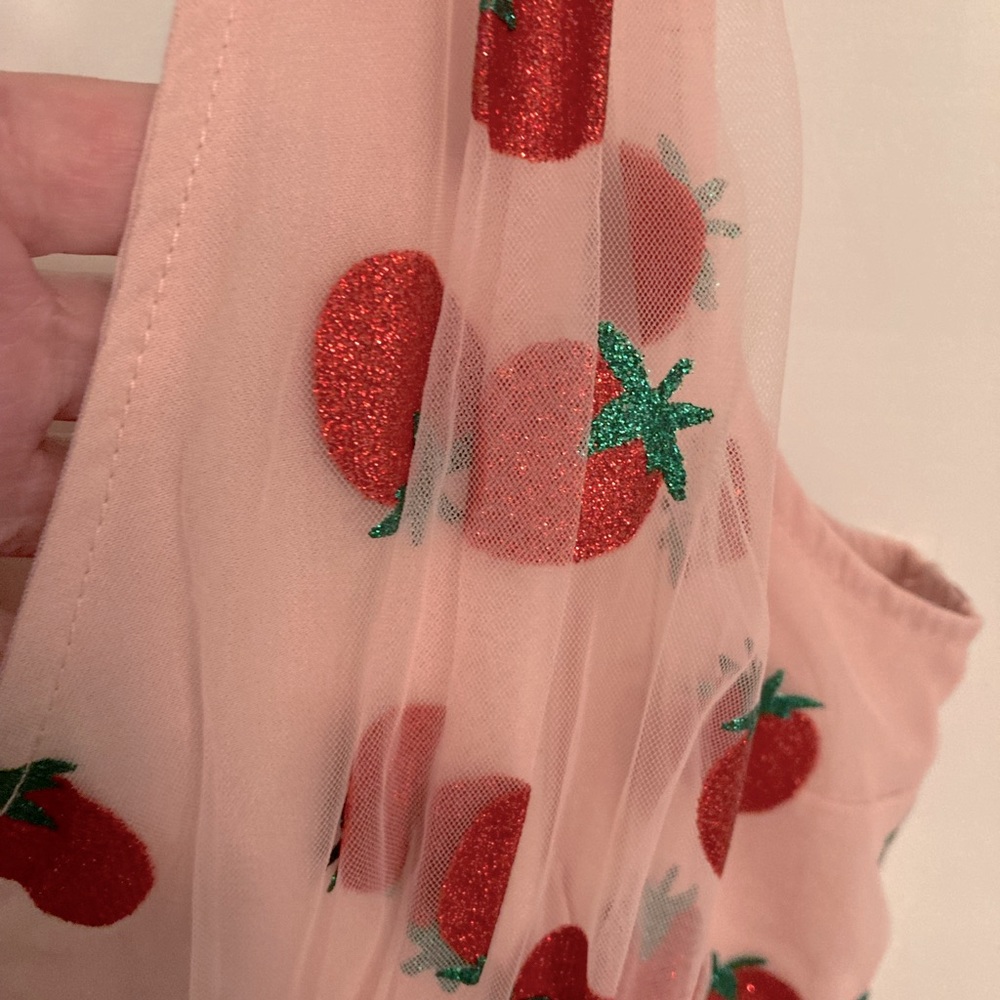 Strawberry Pinup romper Retro Stage! Pink! Viva Las Vegas. NWT. With pockets!! - Picture 9 of 11